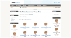 Desktop Screenshot of burlaprolls.net